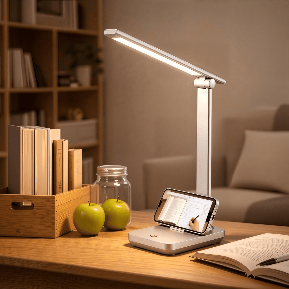 Elladera LED Desk Lamp Touch Control Metal Desk Light 3 Color Modes 5 Brightness