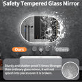 Elladera Greenpod Oval LED Bathroom Mirror, 16"x 24" Frameless LED Mirror with