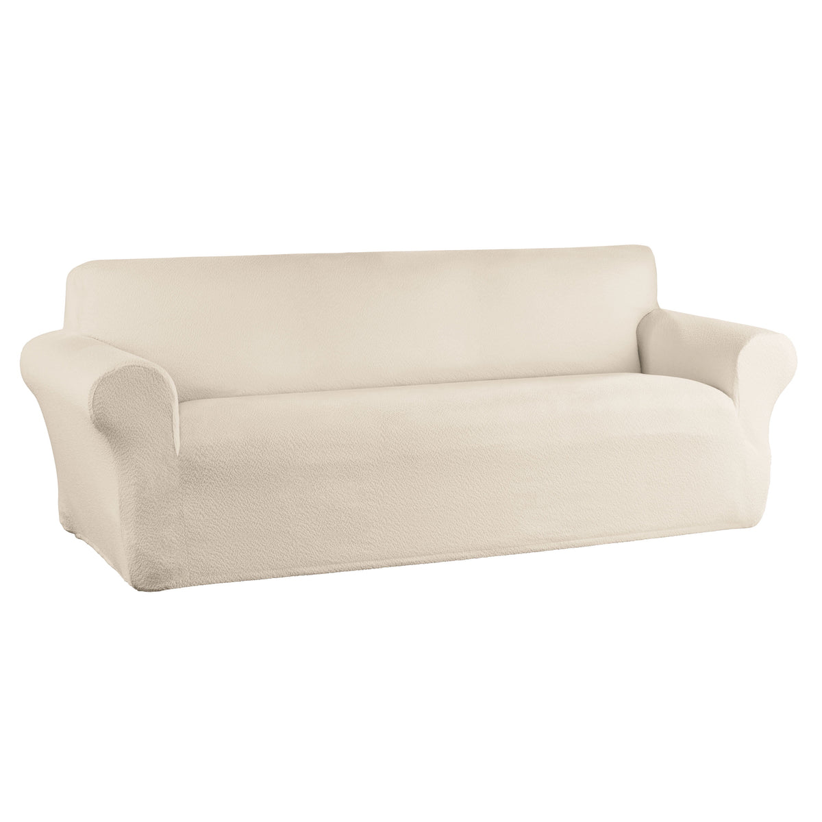Elladera Boucle Stretch-to-Fit Fabric Sofa Slipcover, 1-Piece, Beige