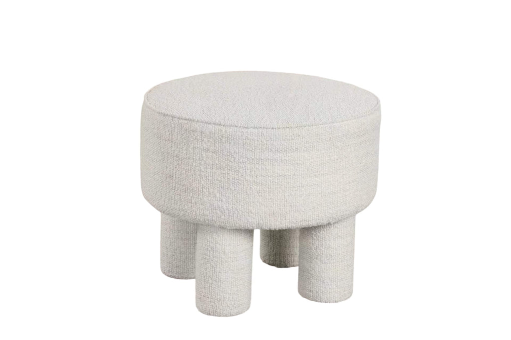 Elladera Adlin Ottoman, Cream Boucle