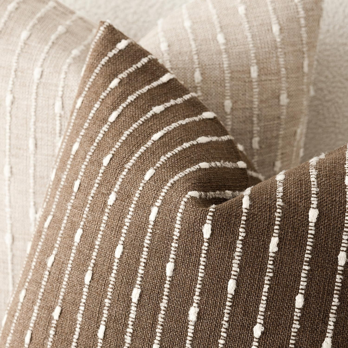 Elladera Pack Of 2 Decorative Jacquard Boucle Throw Pillow Covers Accent Textured