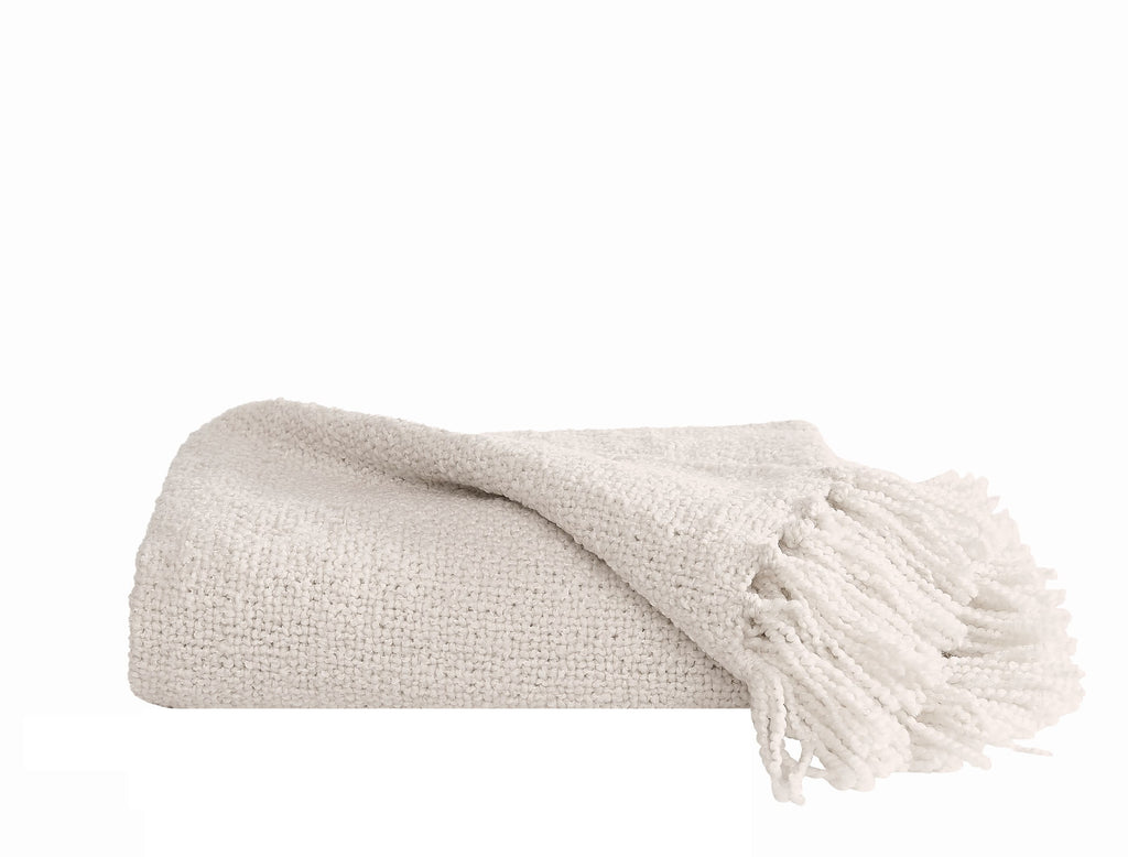 Elladera Brooklyn Loom Chunky Boucle 100% Microfiber Polyester 50x70 Throw Blanket
