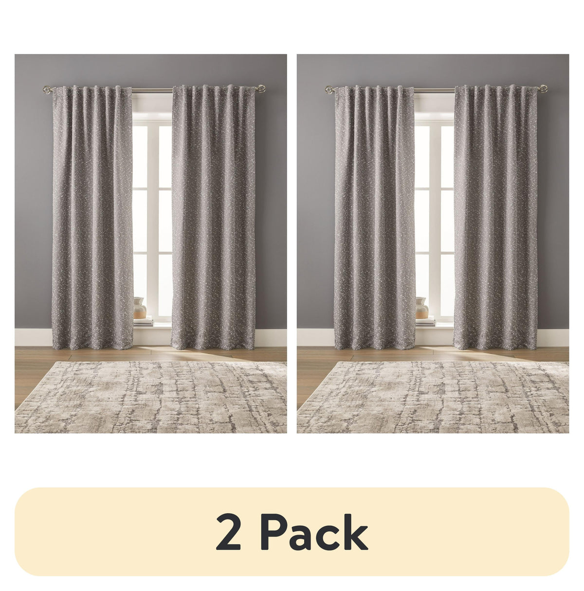 Elladera Boucle Blackout Curtain Panel, 1-Piece, Aqua, 50" W