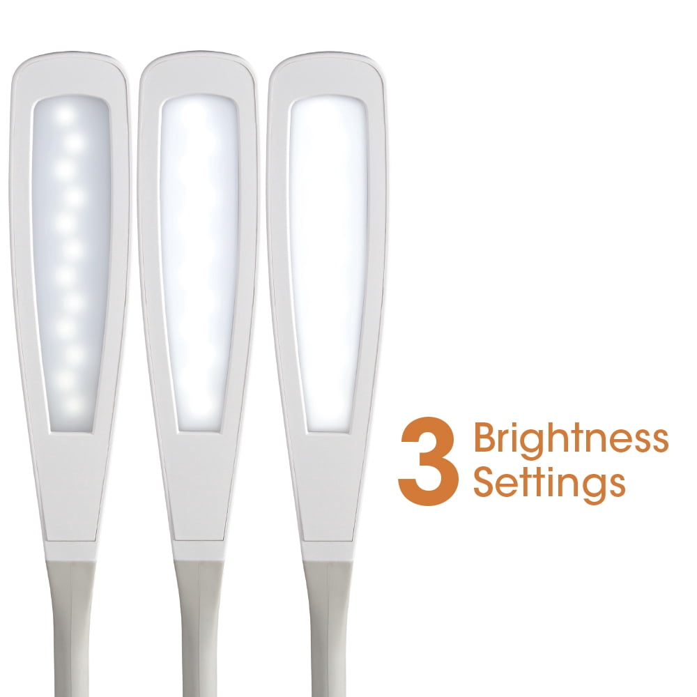 Elladera OttLite Wellness Series® Desk Lamp, White – Tablet & Smart Phone Stand,