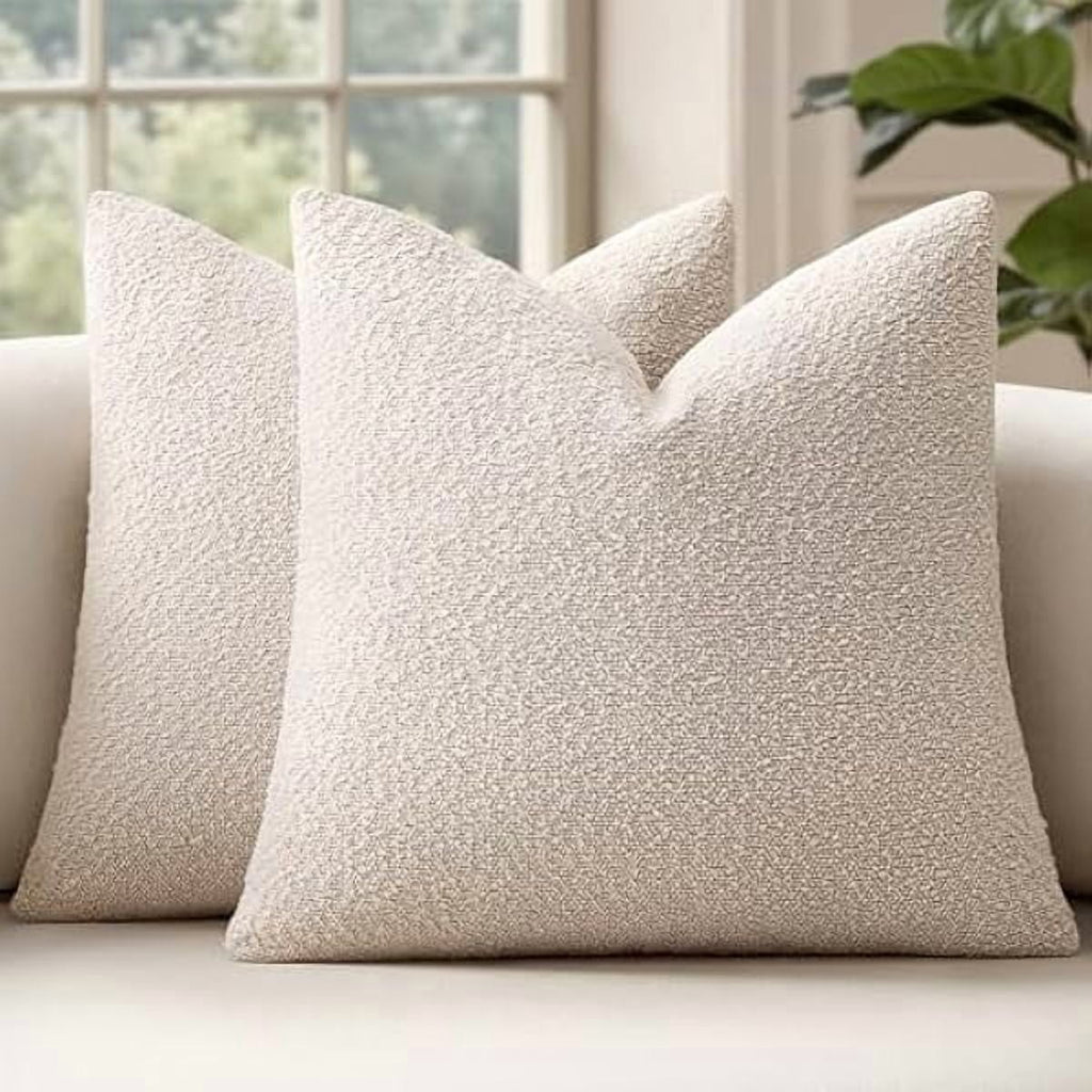 Elladera 22x22 Inch Decorative Euro Sham Pillow Covers for Couch Bed Set of 2