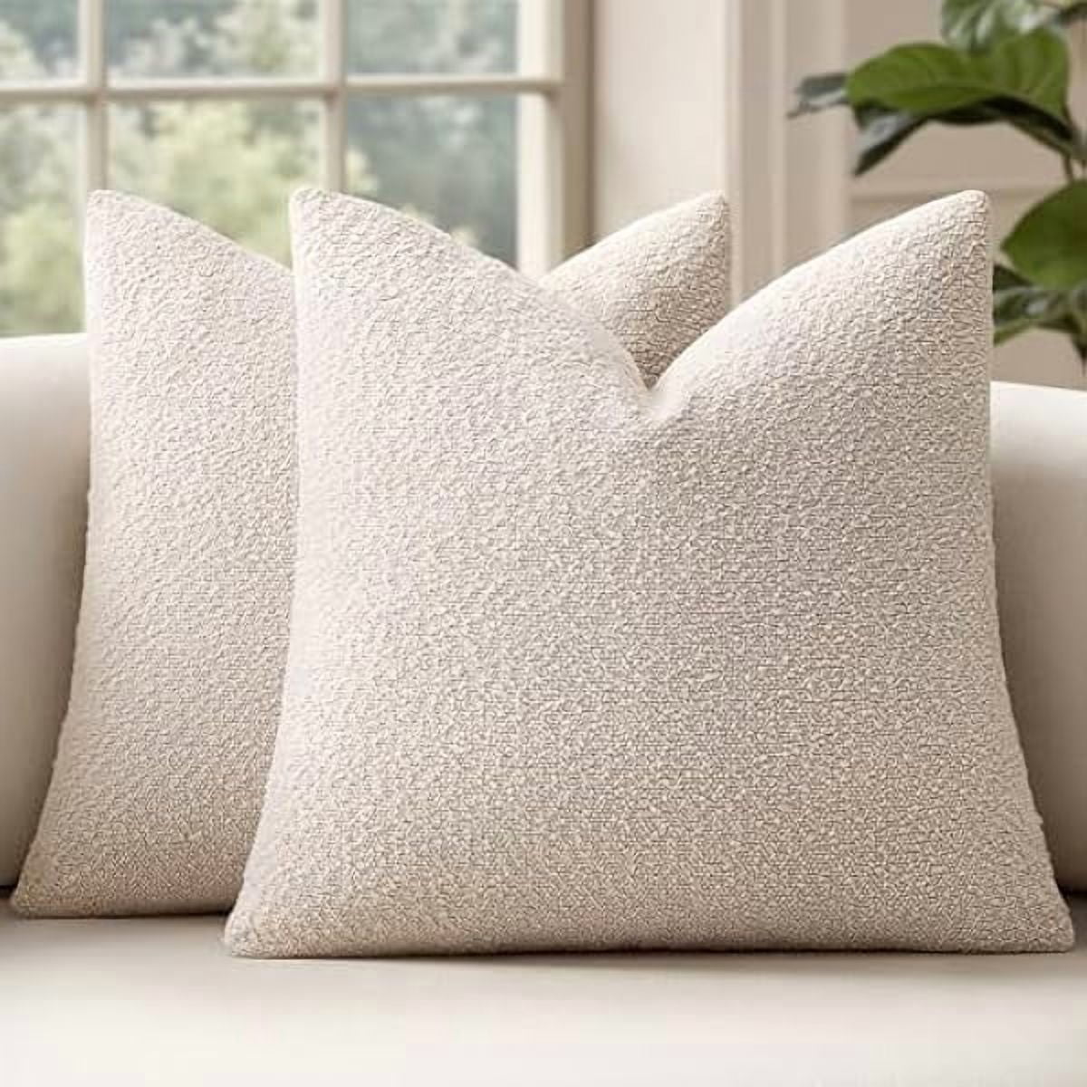 Elladera 22x22 Inch Decorative Euro Sham Pillow Covers for Couch Bed Set of 2