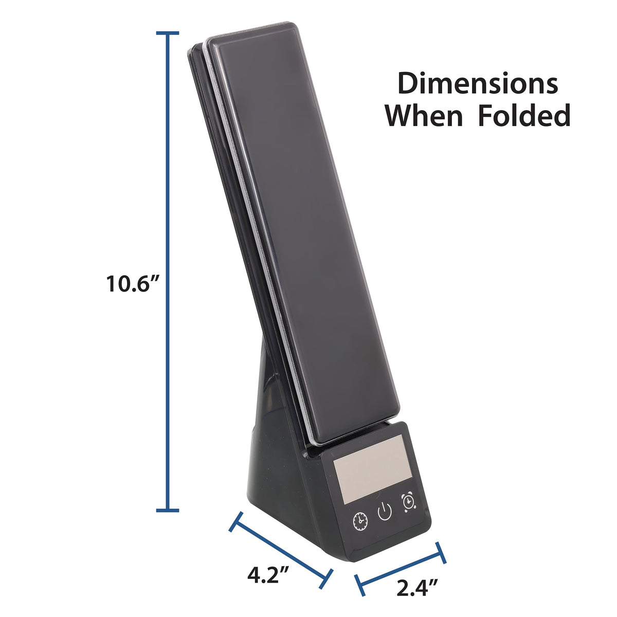 Elladera 10.9' 5-in-1 LED Dimmable Wireless Charging Foldable Hinge Desk Lamp
