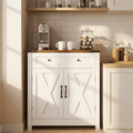 Elladera Exnote 30" Coffee Bar Station Cabinet, Kitchen Storage Sideboard with