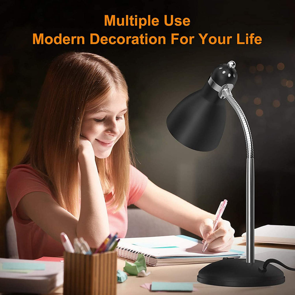 Elladera LEPOWER Metal Desk Lamp, Adjustable Gooseneck Reading Lamp for Home,