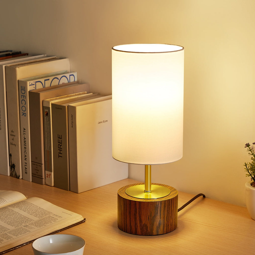 Elladera NATYSWAN Bedside Table Lamps Set of 2,Touch Control Nightstand Lamp with