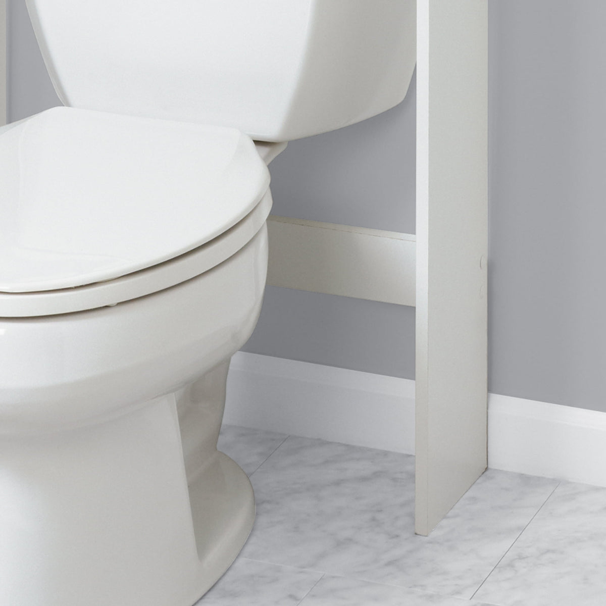 Elladera White Bathroom Spacesaver with Cabinet and 3 Shelves, Zenna Home Country