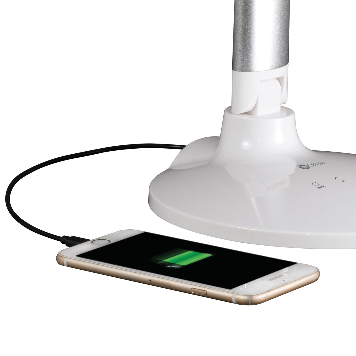 Elladera OttLite Command LED Desk Lamp with Voice Assist- White, Google Home and