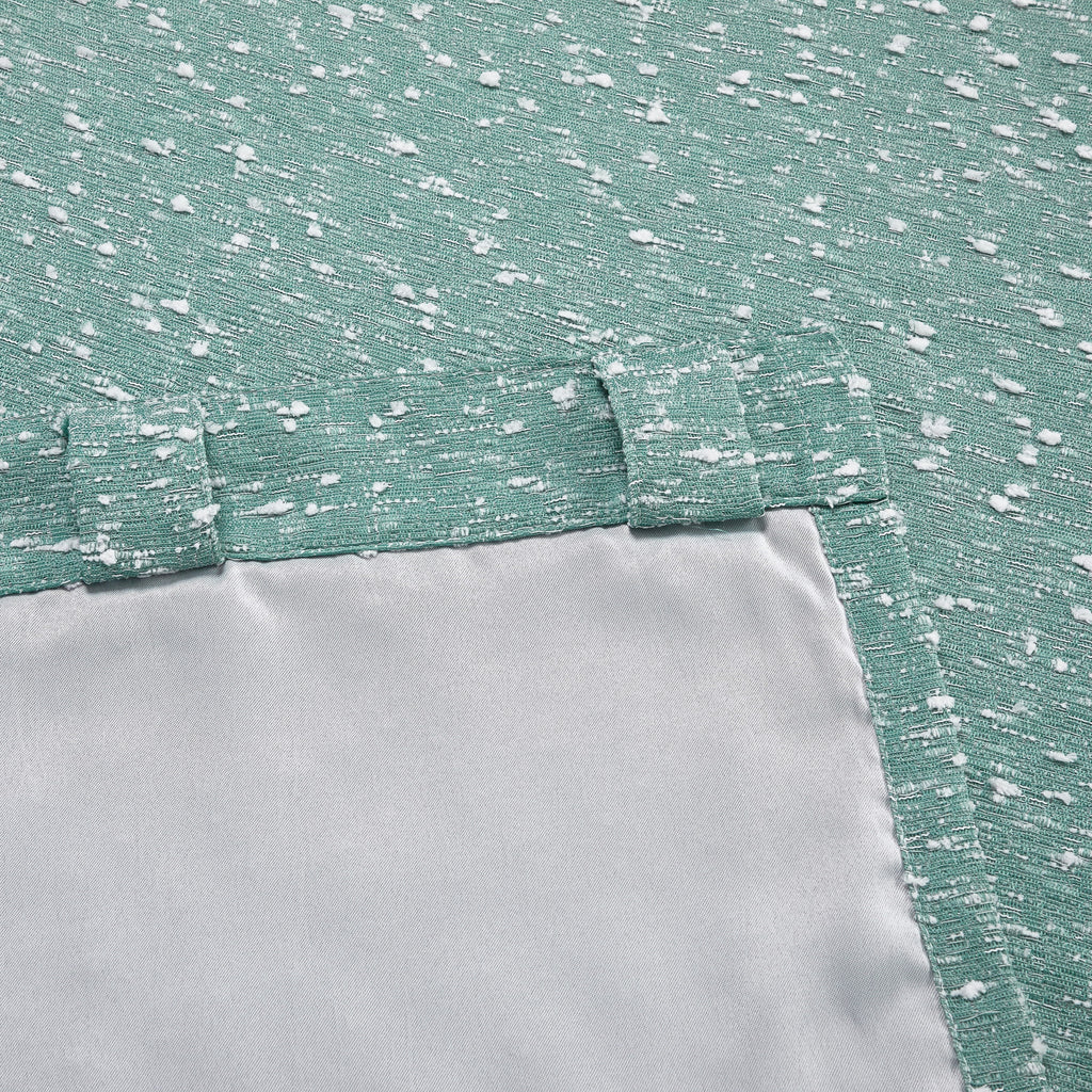 Elladera Boucle Blackout Curtain Panel, 1-Piece, Aqua, 50" W