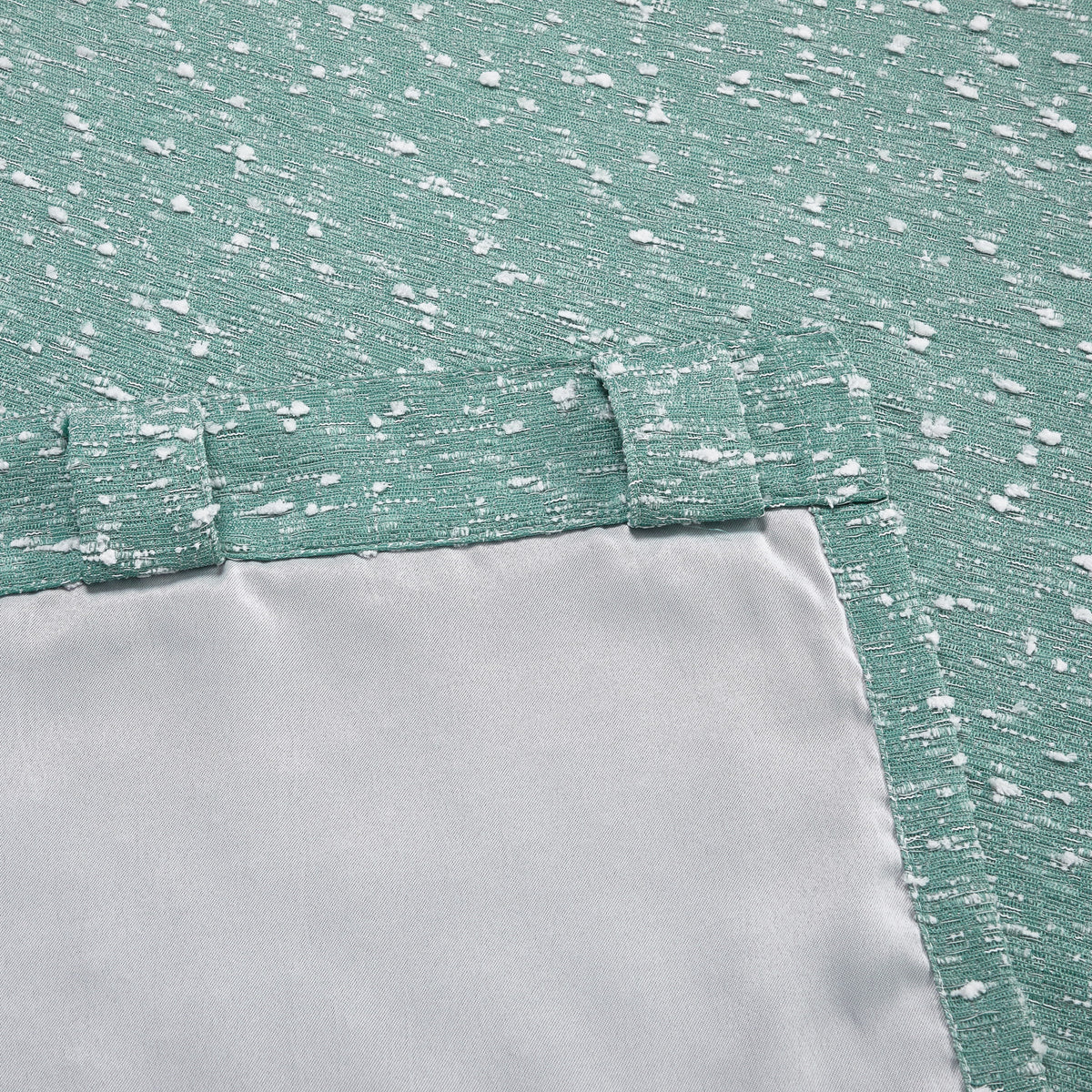 Elladera Boucle Blackout Curtain Panel, 1-Piece, Aqua, 50" W