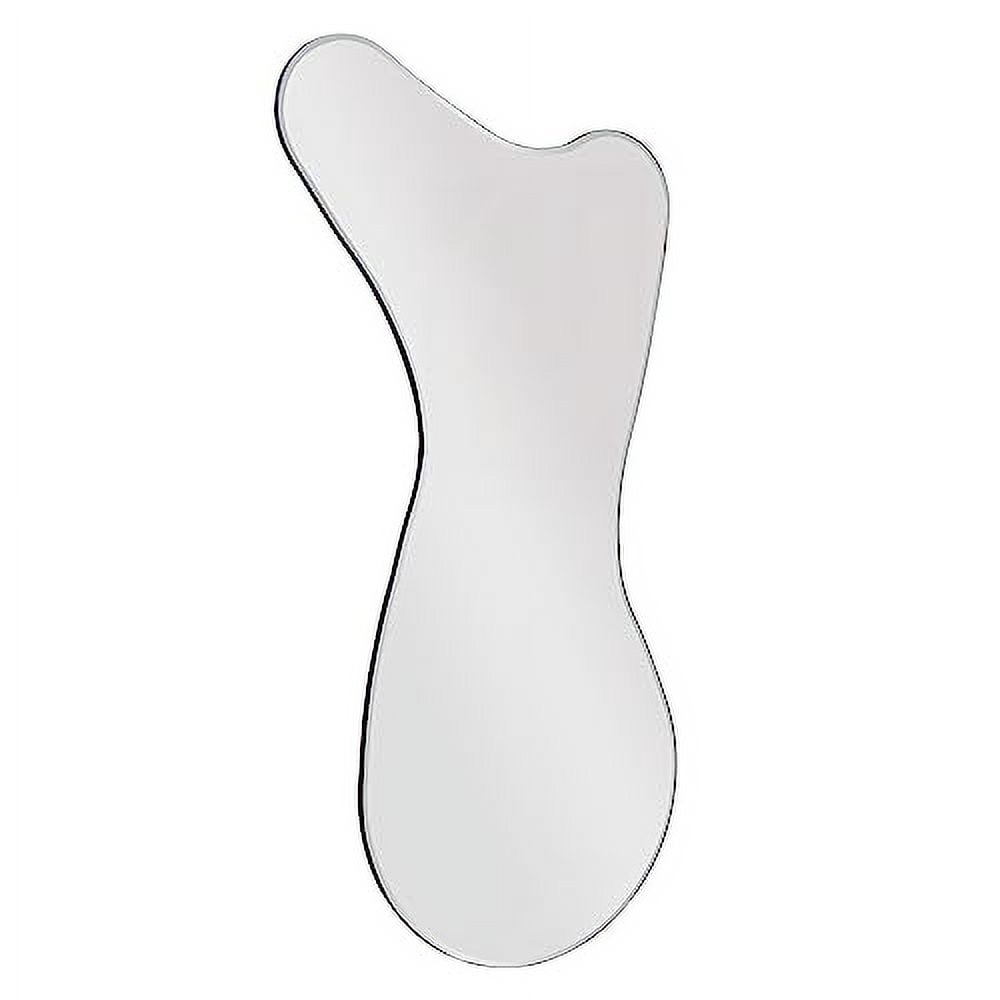 Elladera AUA CROWN Frameless Whale Shaped Wall Mirror, 47x23 inch Irregular Ocean