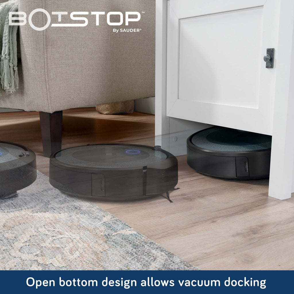 Elladera Sauder Cottage Road, Robot Vacuum Storage Side Table, Soft White Finish