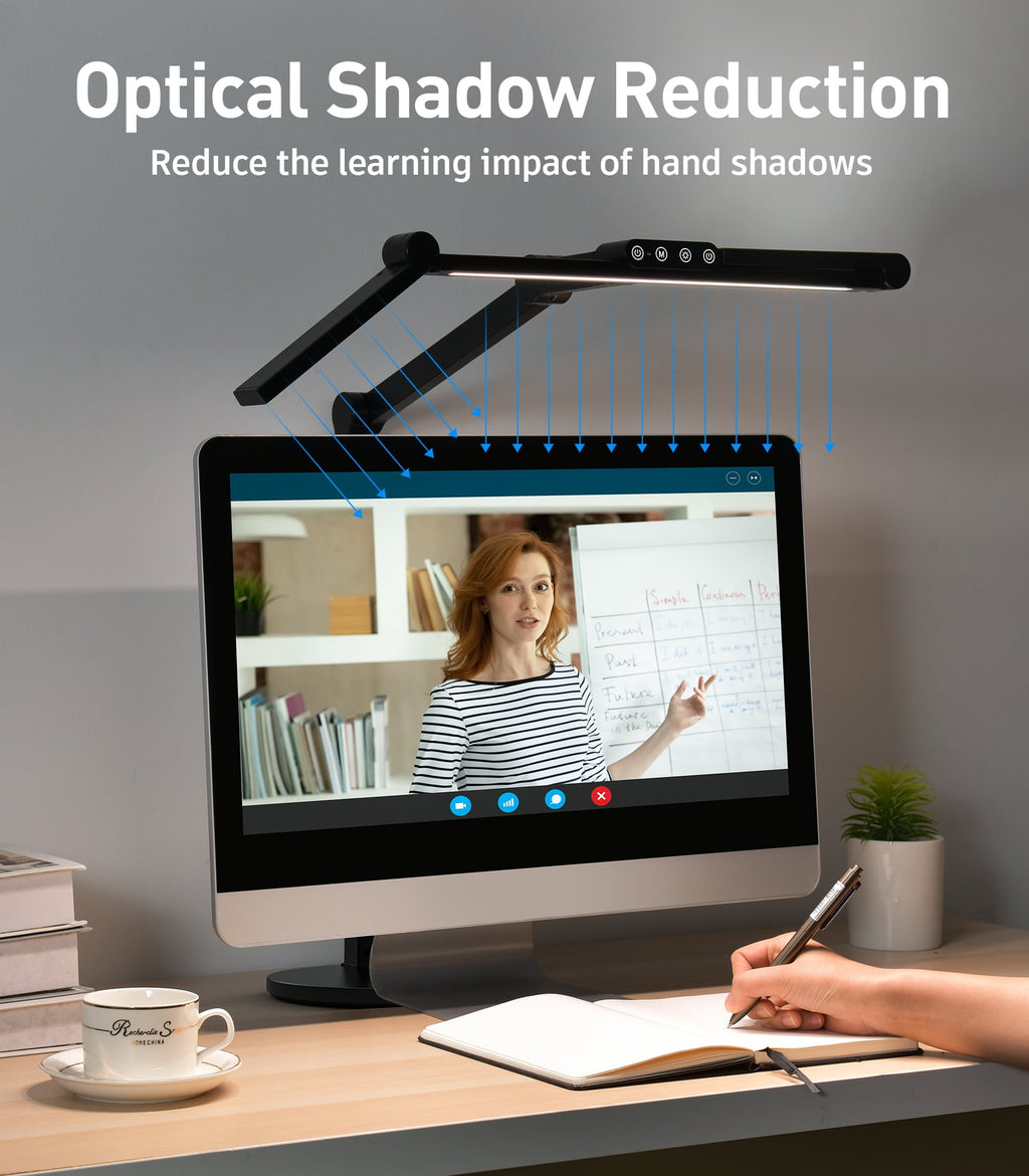 Elladera VicTsing 3-Light Bar Architect LED Desk Lamp, 35 Lighting Modes & 7 Joint