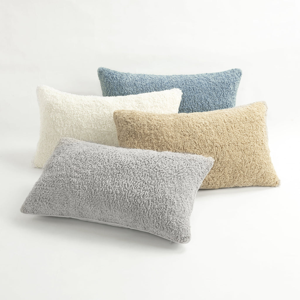Elladera Lush Decor Neo Boucle Lumbar Throw Pillow Cover 2 Piece Set 14" W x 24" L