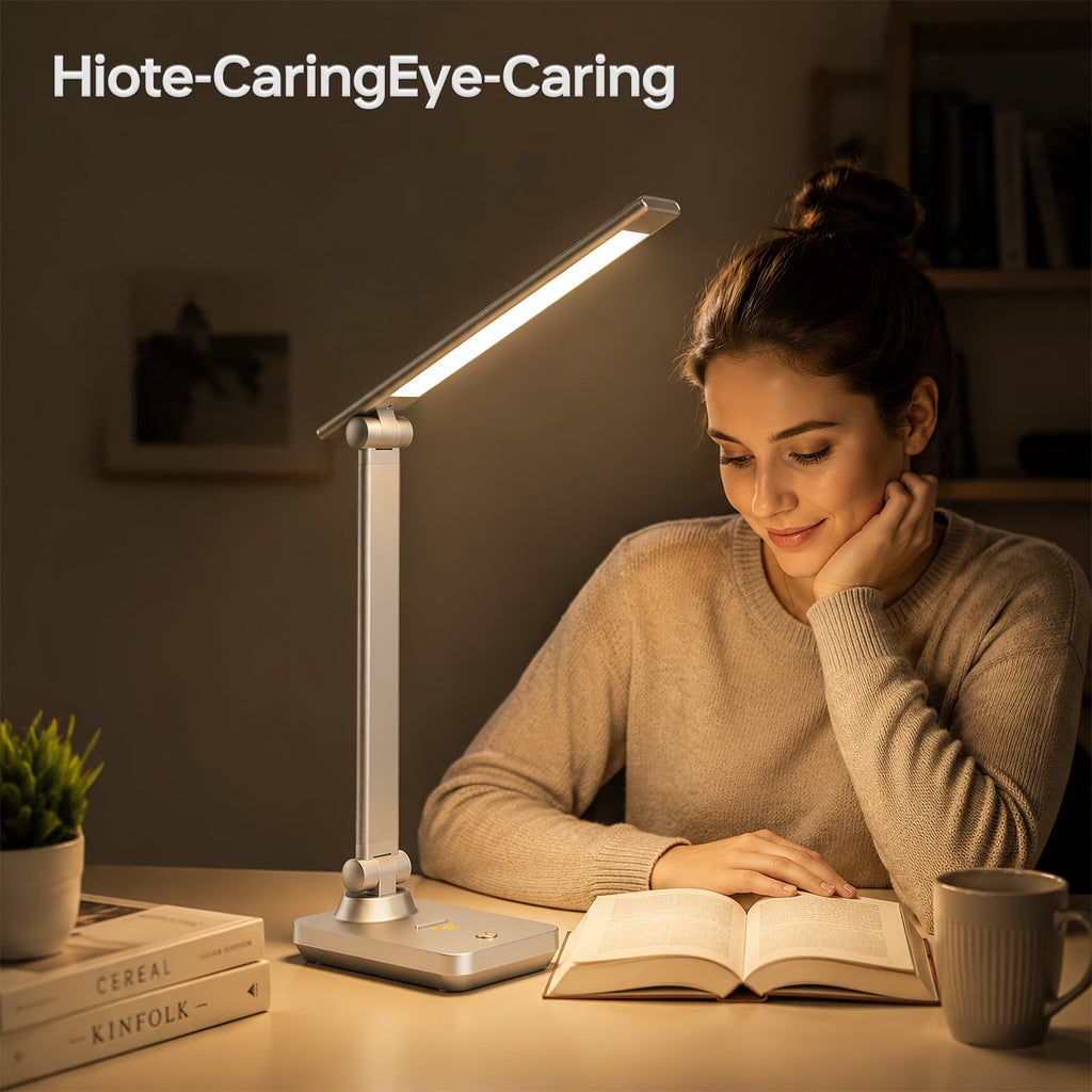 Elladera LED Desk Lamp Touch Control Metal Desk Light 3 Color Modes 5 Brightness
