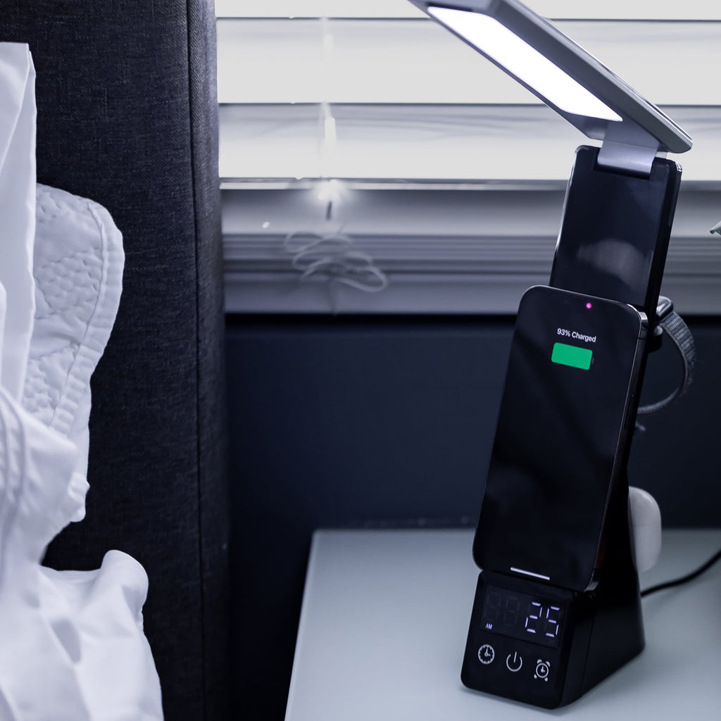 Elladera 10.9' 5-in-1 LED Dimmable Wireless Charging Foldable Hinge Desk Lamp