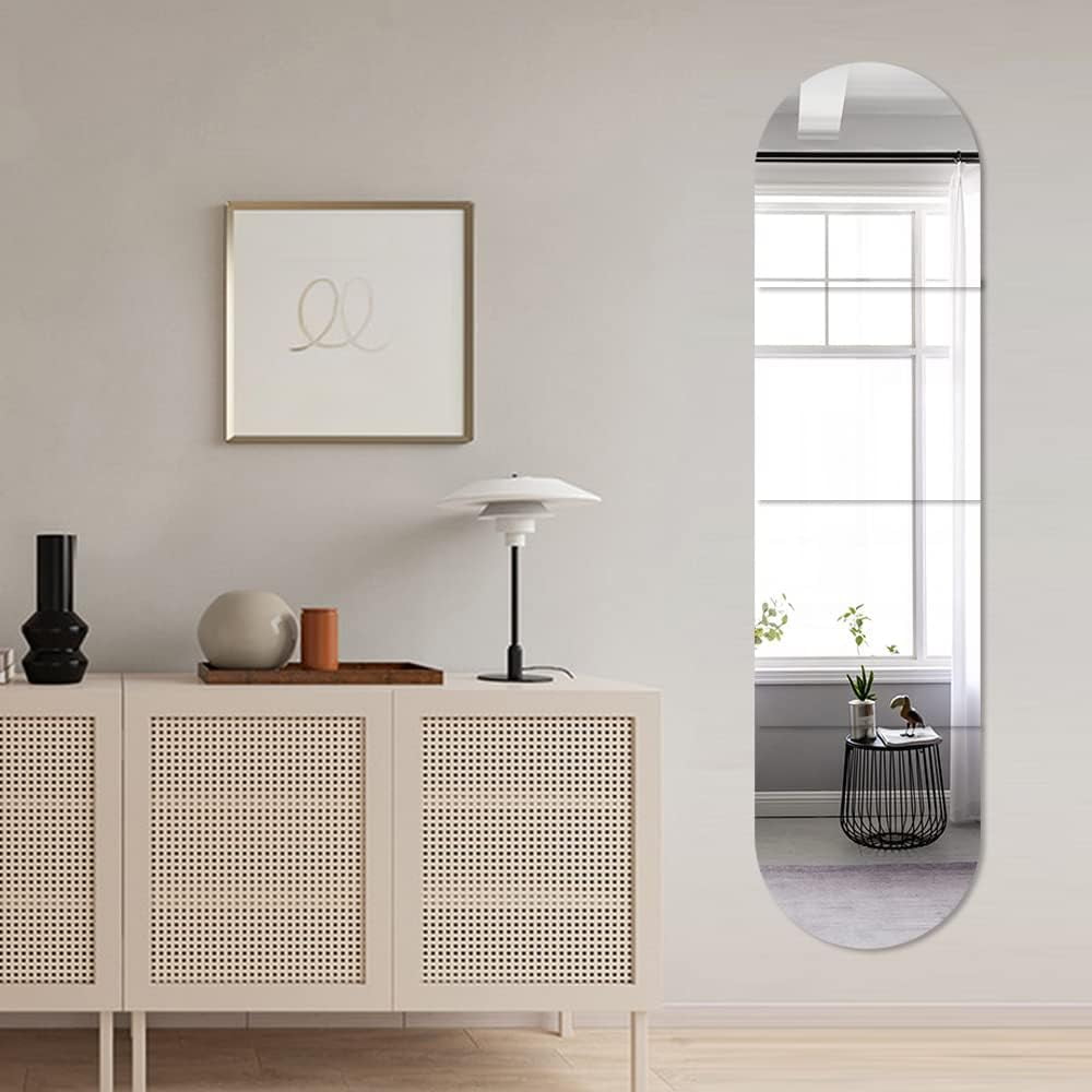 Elladera Full Body Length Mirrors for Walls, 12x12 4pcs Acrylic Plexiglass