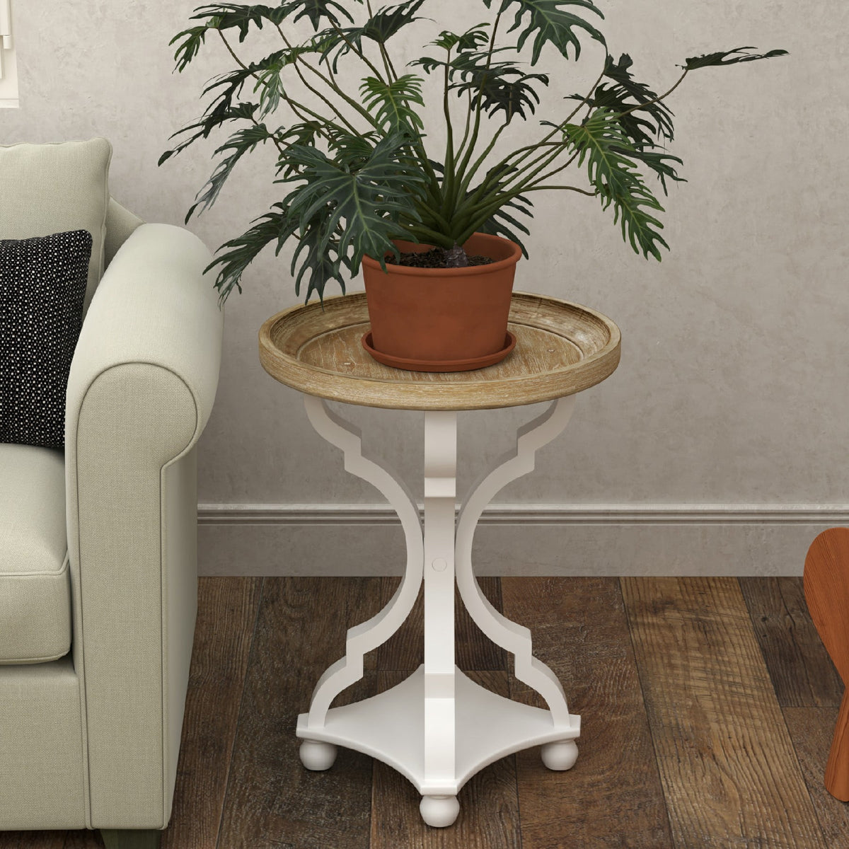 Elladera COZAYH Rustic Farmhouse Cottagecore Accent End Table,Dinning or Living