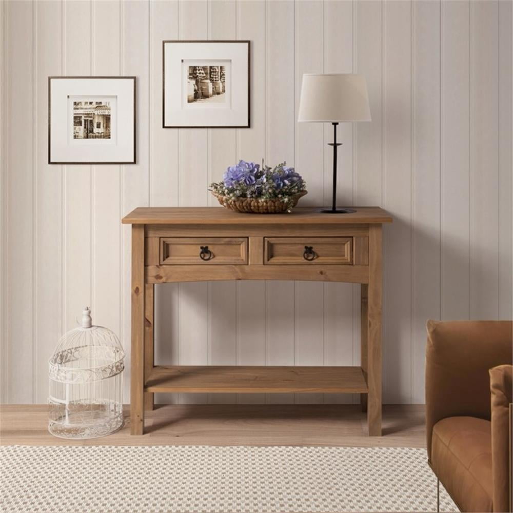 Elladera OS Home and Office Furniture Cottage Series Solid Wood Hall Table in