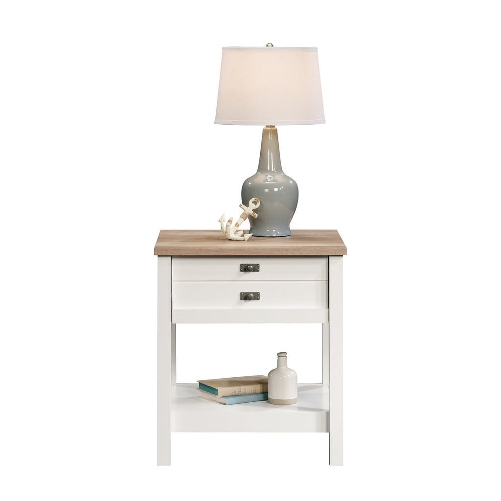 Elladera Sauder Cottage Road 1 Drawer Nightstand, Soft White Finish
