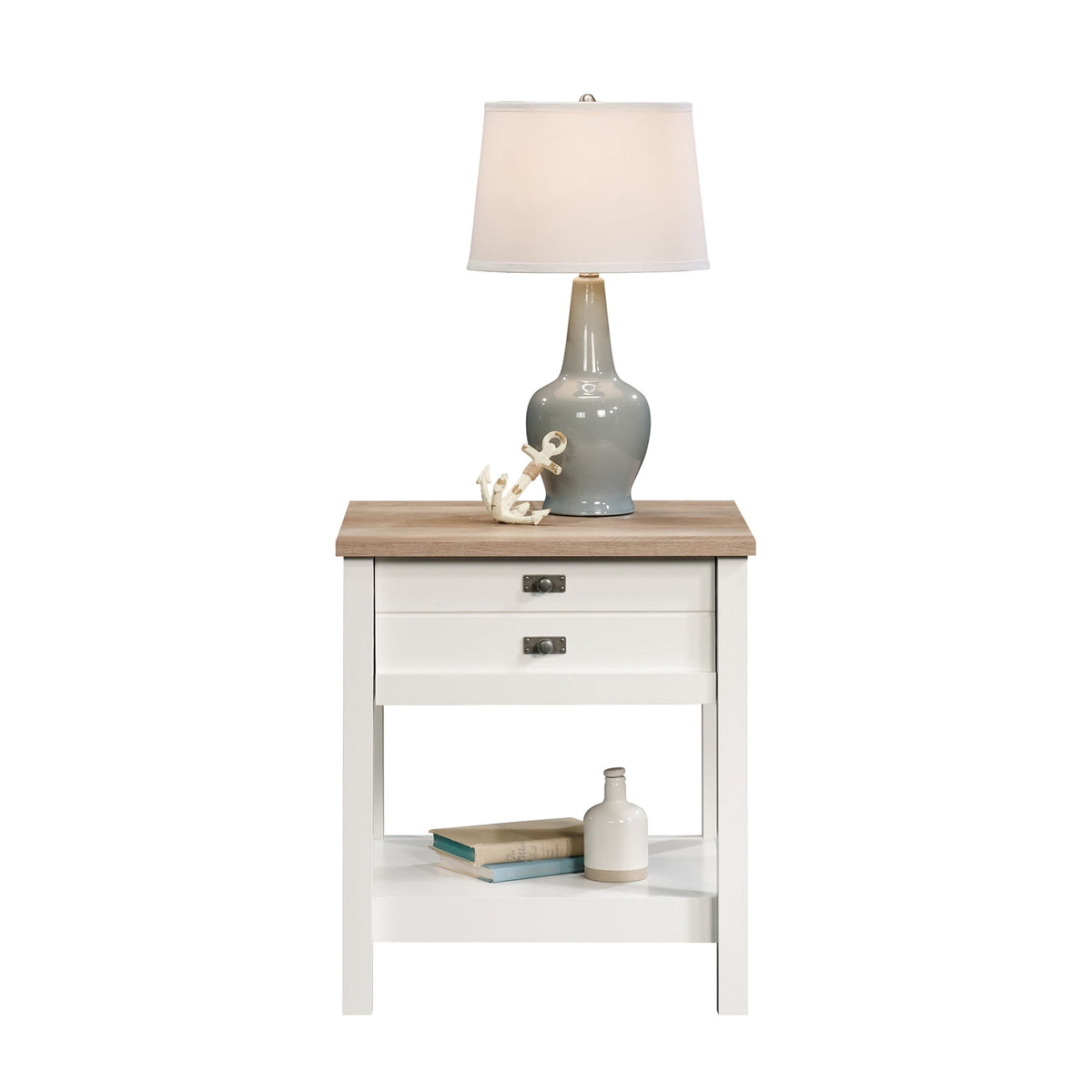 Elladera Sauder Cottage Road 1 Drawer Nightstand, Soft White Finish