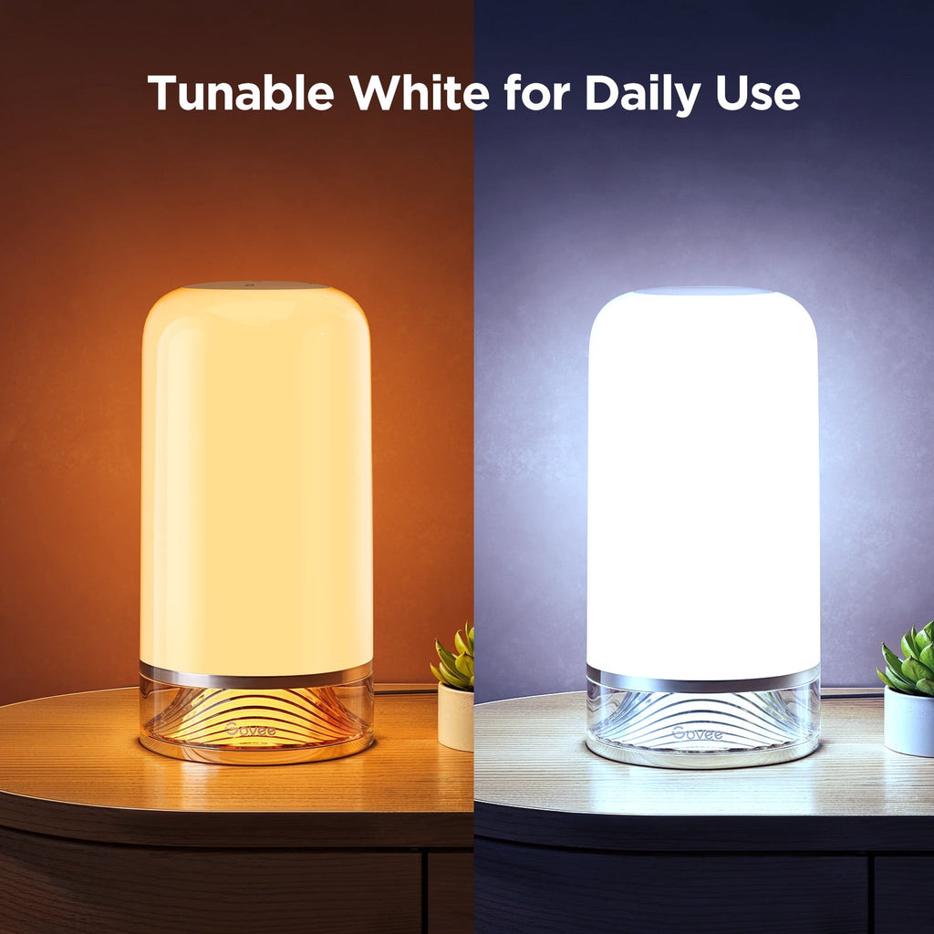 Elladera Govee Smart Table Lamp Bedside Lamp- RGBIC Color Changing, Dimmable, Touch