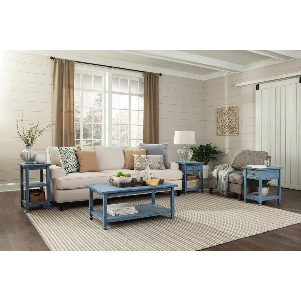 Elladera Alaterre Furniture Country Cottage Chairside End Table with 1 Drawer and 1