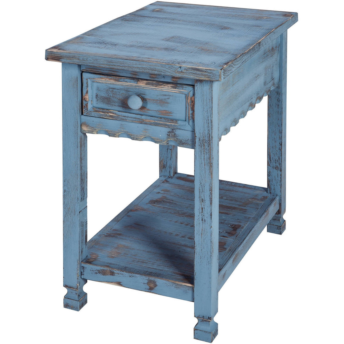 Elladera Alaterre Furniture Country Cottage Chairside End Table with 1 Drawer and 1