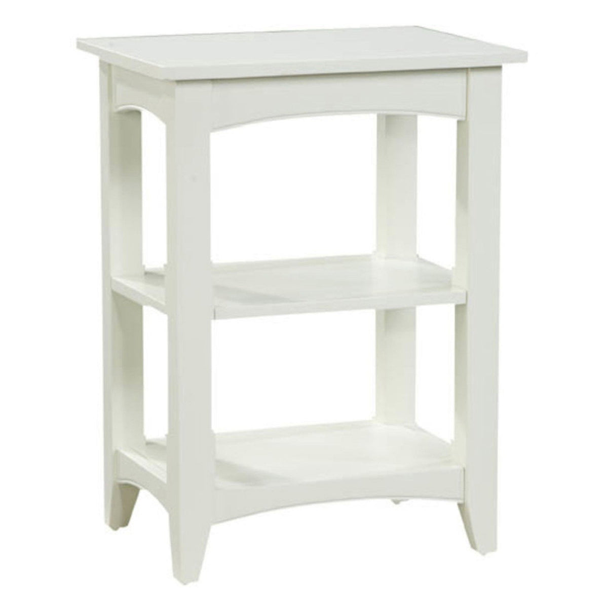Elladera Alaterre Furniture Shaker Cottage 2-Shelf End Table, Chocolate Finish