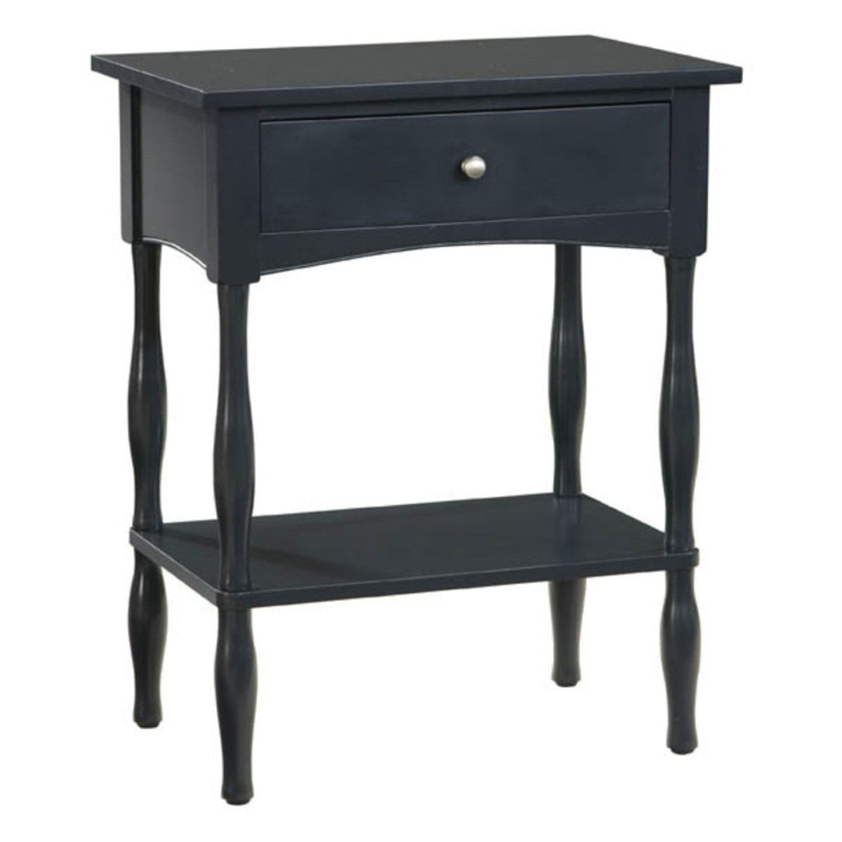Elladera Alaterre Furniture Shaker Cottage End Table with Drawer and Shelf, Painted