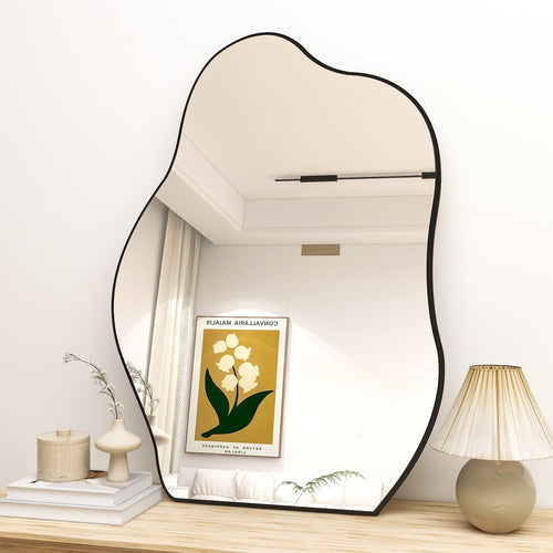 Elladera 32"x22" Irregular Vanity Bathroom Mirror Frameless Wall Mirror