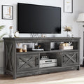 Elladera Dextrus Farmhouse TV Stand up to 65 inch with Power Outlet, Media Console