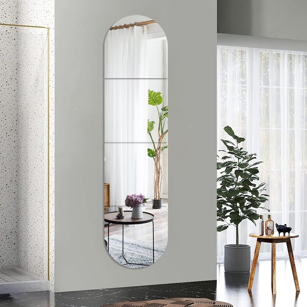 Elladera Full Body Length Mirrors for Walls, 12x12 4pcs Acrylic Plexiglass