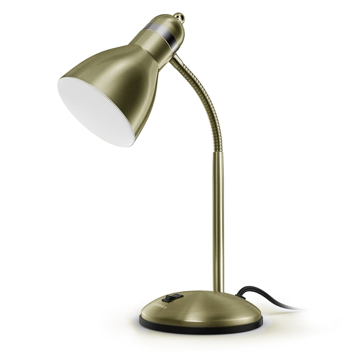 Elladera LEPOWER Metal Desk Lamp, Adjustable Gooseneck Reading Lamp for Home,