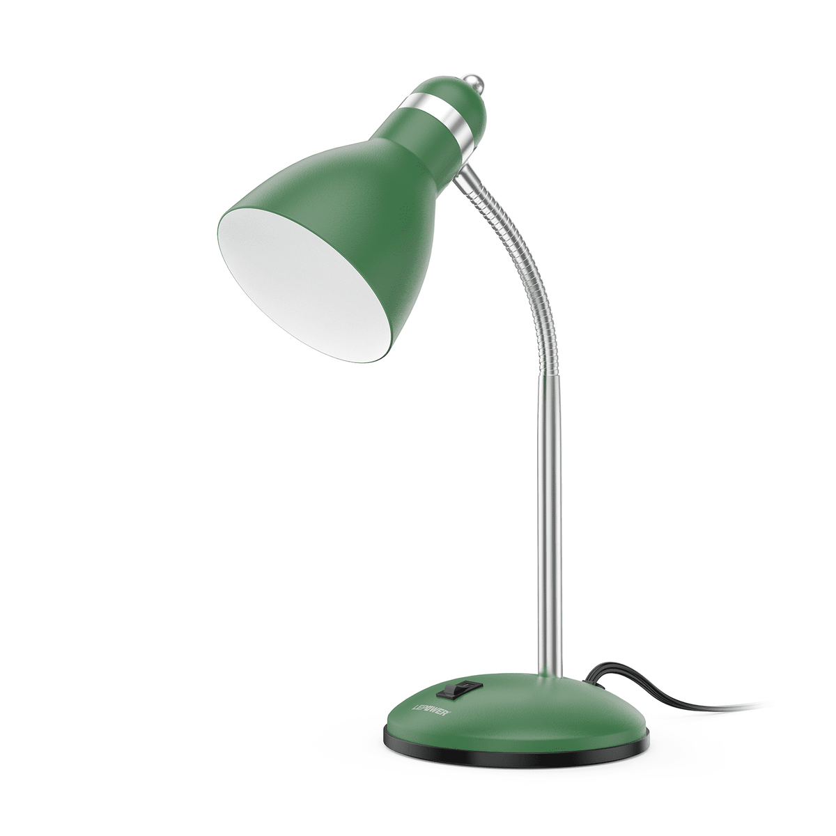 Elladera LEPOWER Metal Desk Lamp, Adjustable Gooseneck Reading Lamp for Home,