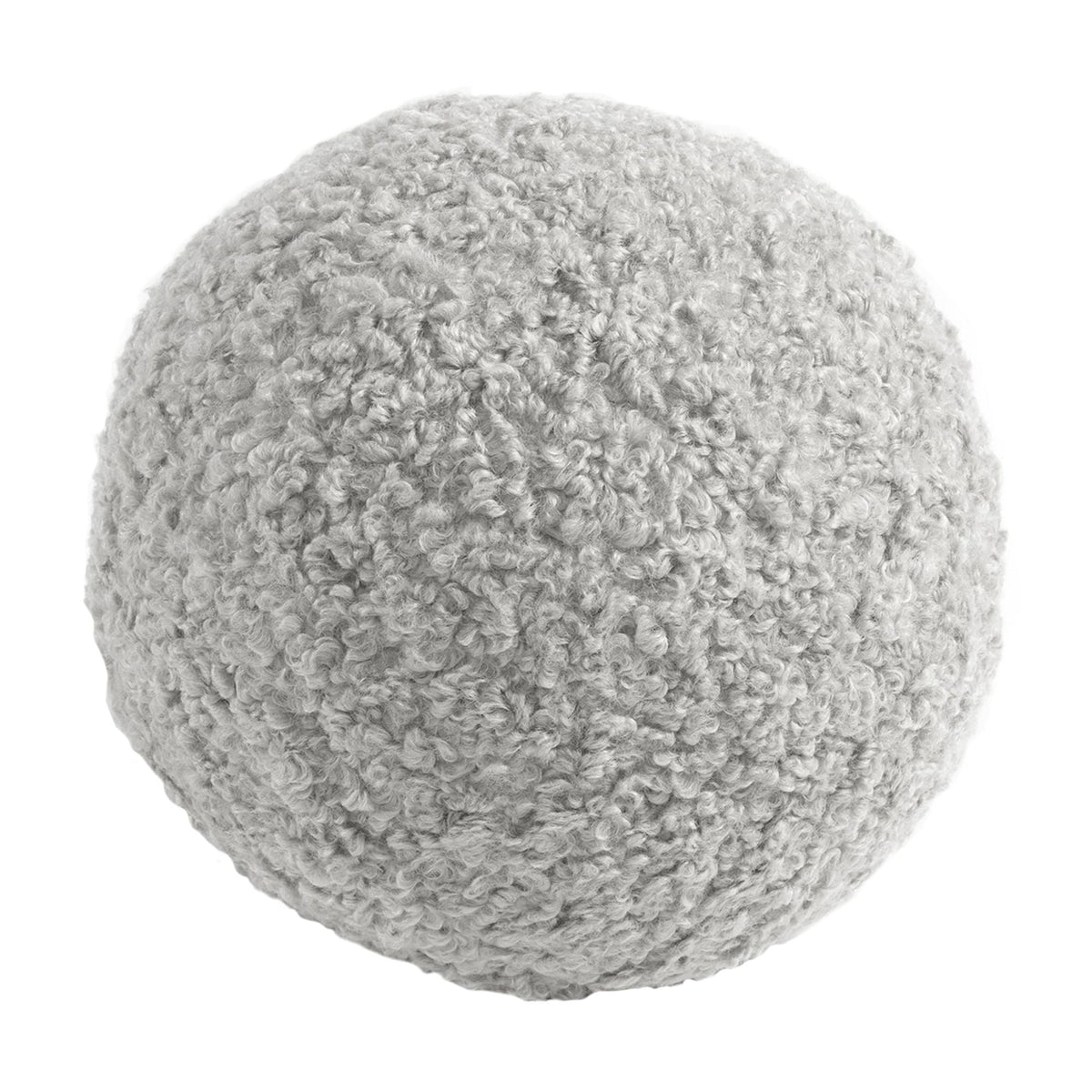 Elladera Lush Decor Neo Boucle Sphere Ball Throw Pillow 1 Piece 10" Round Gray