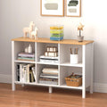 Elladera NEWADARA 6-Cube Bookcase, Farmhouse Wooden Bookshelf Low Storage