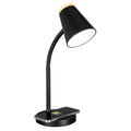 Elladera OttLite Gleam LED Desk Lamp with Wireless Charging, Dimmable, Black with