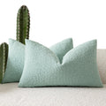 Elladera Pack Of 2 Textured Boucle Throw Pillow Covers Accent Solid Decorative