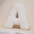 Elladera SFASYELY 15.7 Inch Boucle Letter Throw Pillow Soft Decorative Initial