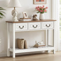 Elladera SPANSPACE Farmhouse Console Table with 3 Drawer, 47'' Entryway Table with