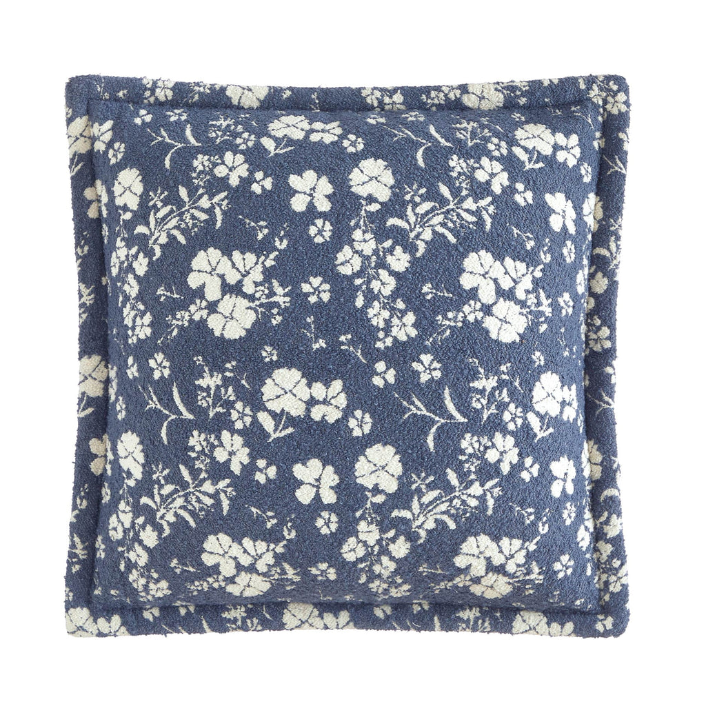 Elladera The Pioneer Woman Blue Daisy Boucle Decorative Pillow, 20" x 20"