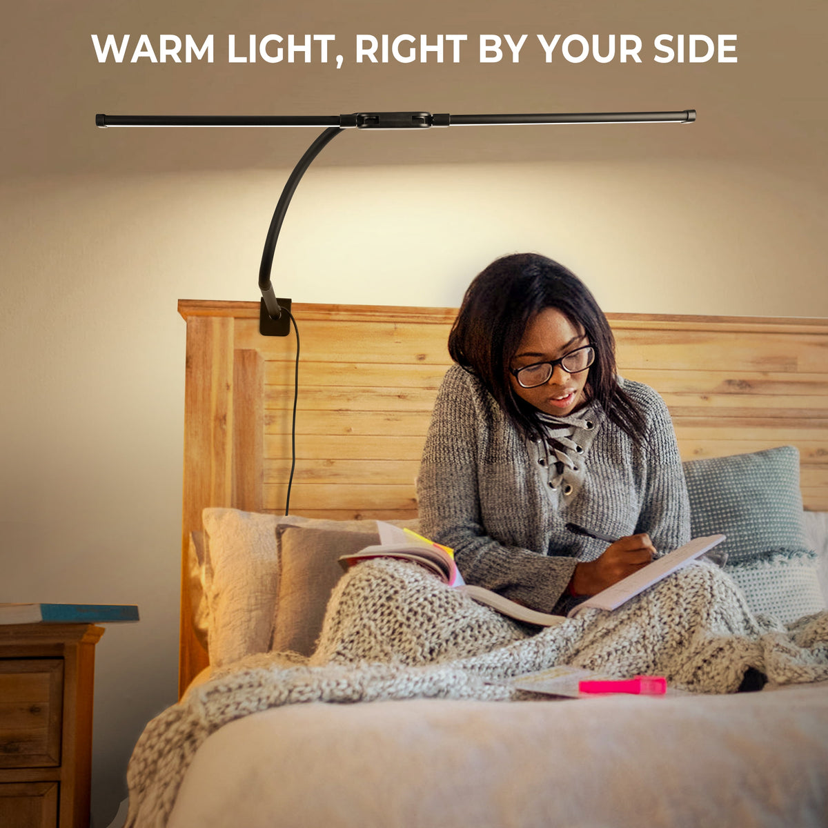 Elladera Coliware LED Desk Lamp for Office Home, Eye Caring Architect Lamp with