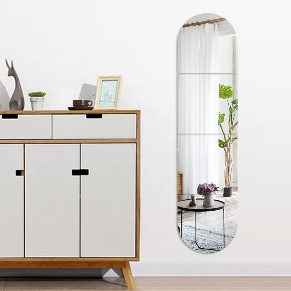 Elladera Full Body Length Mirrors for Walls, 12x12 4pcs Acrylic Plexiglass