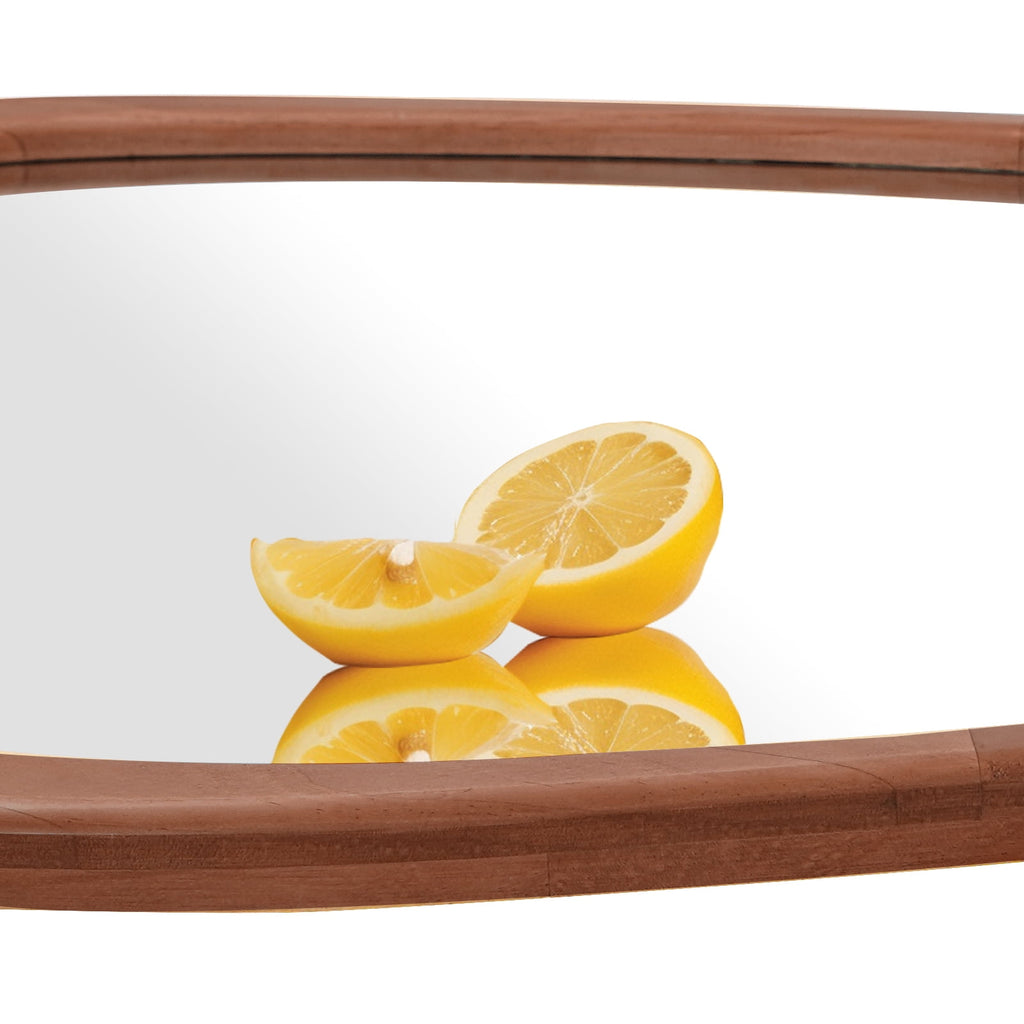 Elladera Irregular Wood Frame Wall Mirror, Asymmetrical Decorative Mirror for
