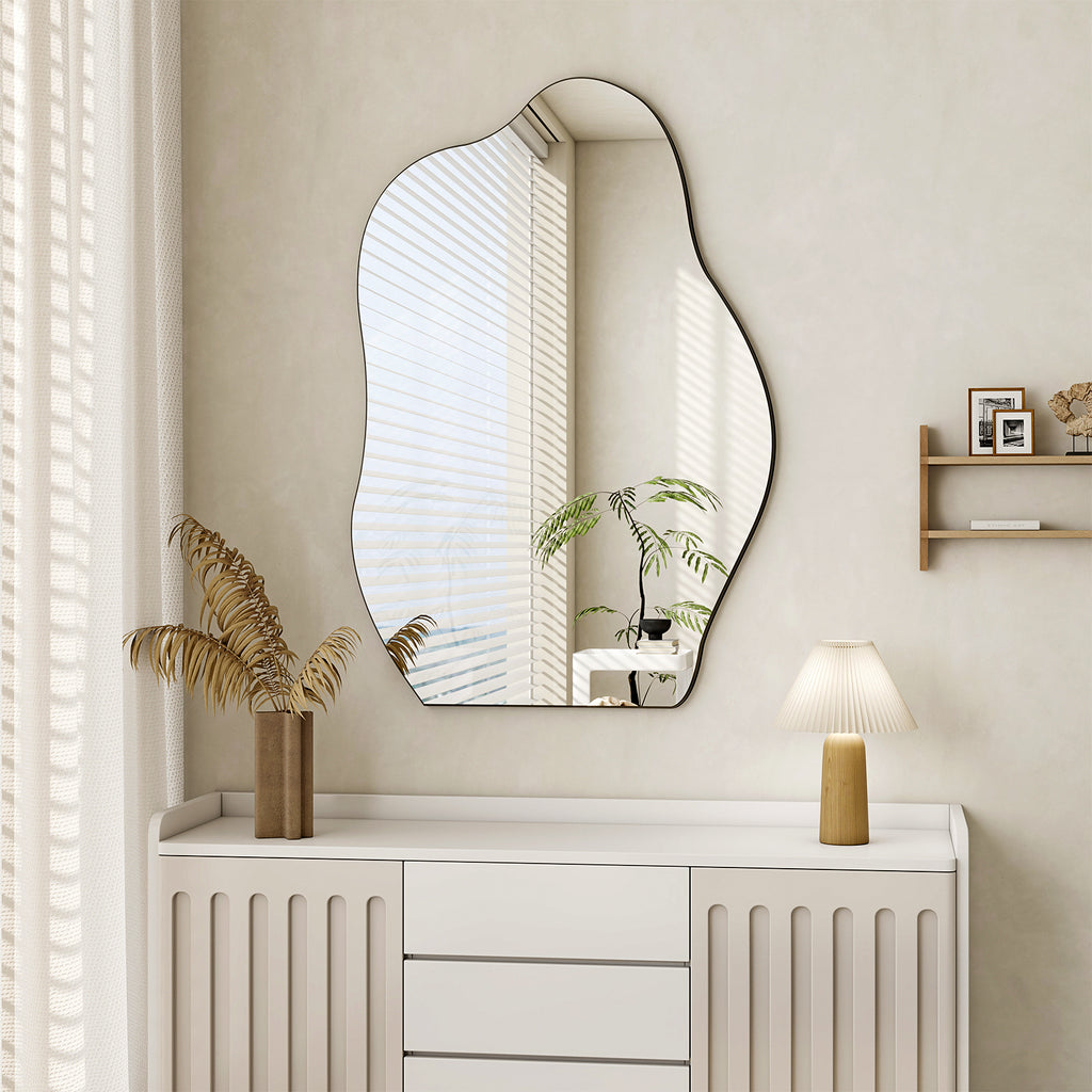 Elladera YVANLA 24"x32" Irregular Bathroom Wall Mirror Vanity Wall Mirror